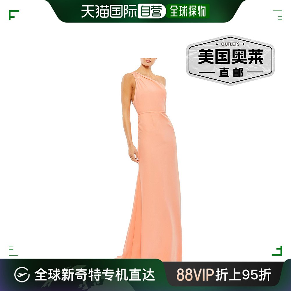 mac duggal女士 Mermaid Maxi Evening Dress peach【美国奥莱】