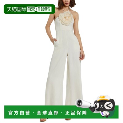 自营Mac Duggal Crepe Jumpsuit - Ivory 连体裤吊带美国直发奥莱