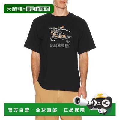 1h可退 香港直邮潮奢 Burberry 巴宝莉 男士 Ryan 格纹T恤 812103