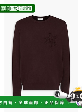 1h可退 香港直邮Sandro 男士 花朵装饰针织毛衣 SHPTR00585CHOCOL