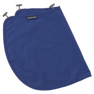 日潮跑腿Montbell蒙贝欧男女防晒面罩蓝色轻薄不热不闷1118317