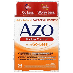 香港直发AzoGo-Less胶囊减少偶发性尿急修复增强膀胱肌肉54粒