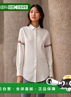 香港直邮THOM BROWNE 女士衬衫 FLL019E06177100 CO 白色 牛津罗