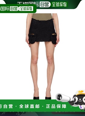 香港直邮潮奢 Blumarine 蓝色情人 女士 黑色 Four Pocket 半身裙