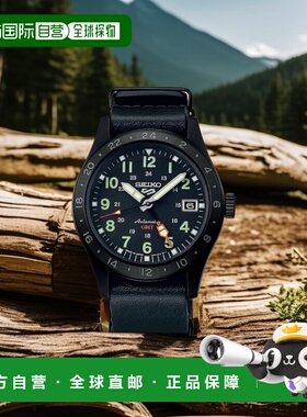 【日本直邮】SEIKO精工 男士运动手表 5 Sports 黑色 SBSC013指针