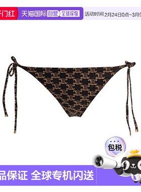 香港直邮CELINE 女士泳装 2Z273939T17BR-0 SS2025 黑色 Swimwear