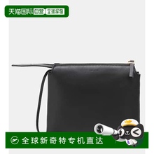 1h可退 香港直邮The Row 女士 Nu 双迷你皮革斜挎包 black黑色 舒
