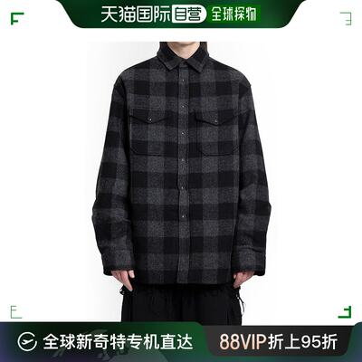 香港直邮VETEMENTS 男士衬衫 UE64SH260BGGREYBLACKCHECK