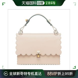 KAN 香港直邮FENDI 芬迪 女士牛皮波纹边饰手提单肩 FENDI I系列