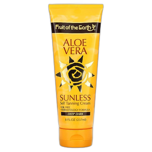 香港直邮闪露,Aloe Vera Sunless Self Tanning Cream, Deep Dark