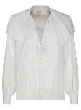 潮奢 Chloe 蔻依 女士 Lavallière 刺绣衬衫 CH25SHT17310