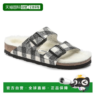 自营birkenstockMen's Arizona Rivet Flip-Flops In Plaid White