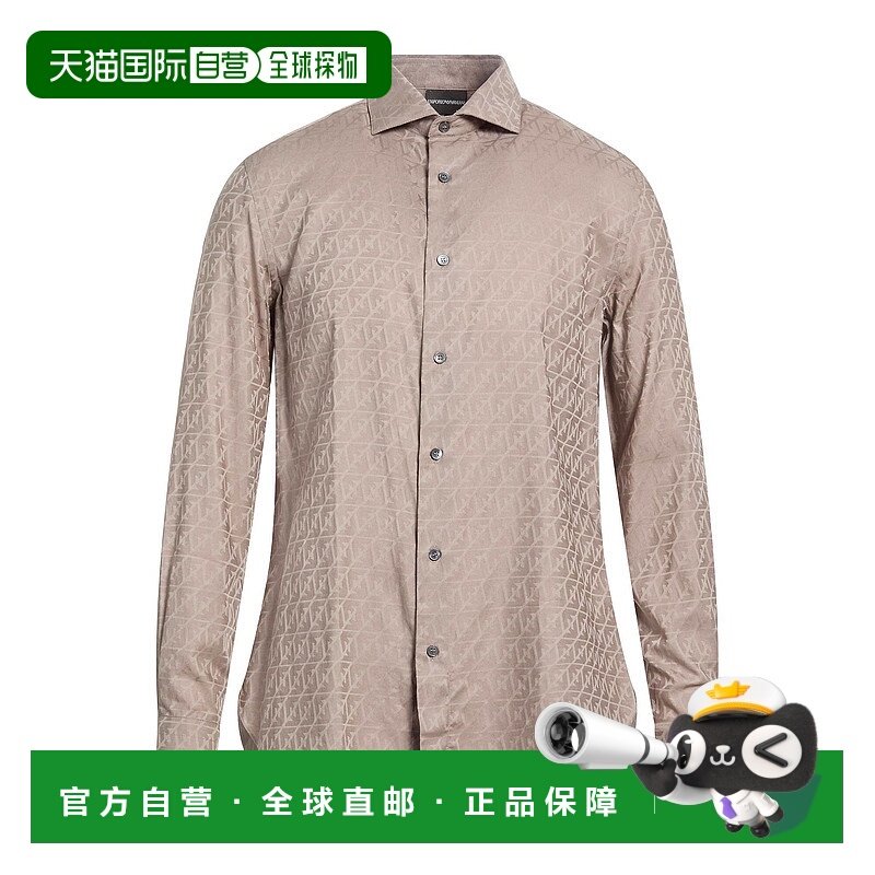 1h可退 香港直邮Emporio Armani 安普里奥 阿玛尼 男士 花纹衬衫