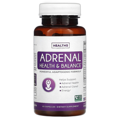 香港直邮Healths Harmony,肾上腺健康与平衡，60 粒胶囊