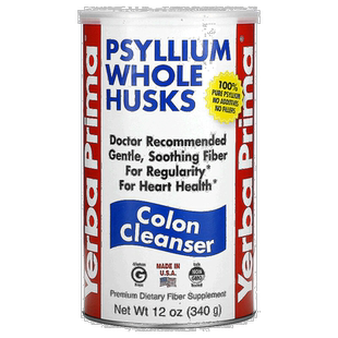 香港直发yerba prima膳食纤维补充剂车前子清肠清体温和舒缓340g