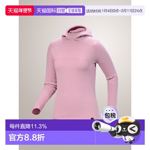 加拿大直邮始祖鸟 HALLAM MERINO 女士美利奴羊毛连帽中层卫衣