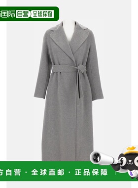 1h可退 香港直邮'S Max Mara 女士 S Max Mara 灰色大衣 25290160