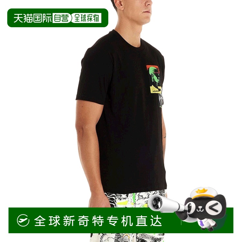 1h可退 香港直邮DIESEL 男士T恤 00SASB0TAXK9XXBLACK潮流穿搭时