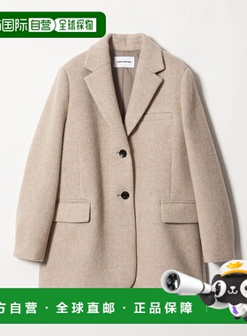 1h可退 日本直邮EMMEL REFINES 女装 立体剪裁 毛呢风半贴合夹克