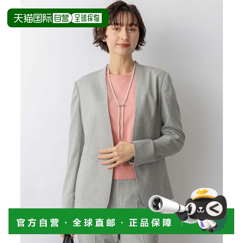 日本直邮23区 卫衣 浅灰色连衣裙披肩