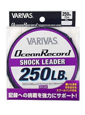 日本直邮Varivas瓦里瓦斯Ocean Record尼龙鱼线50m 70号紫色250lb