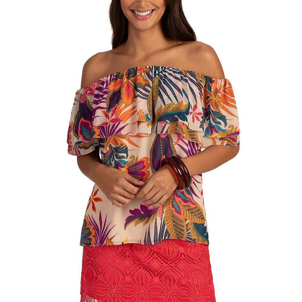 美国直邮Trina Turk 女士衬衫直筒型时尚舒适 百搭休闲女装上装