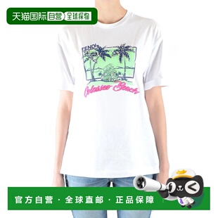 FS7011A3BPF0ZNM SS2018 白色 香港直邮FENDI Fendi 女士T恤