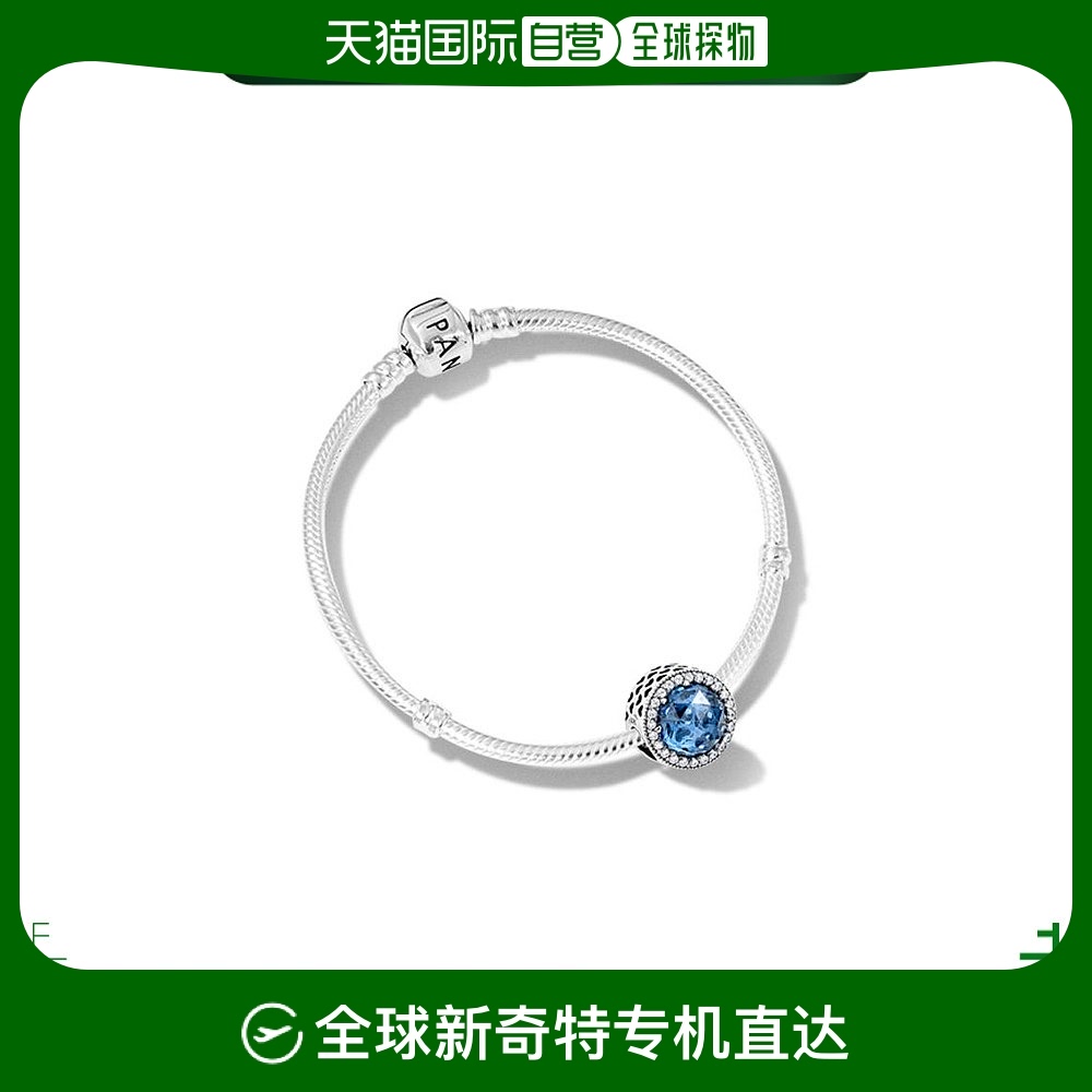 香港直发pandora潘多拉时尚醉人海洋之心手链串饰水晶樱桃红月夜