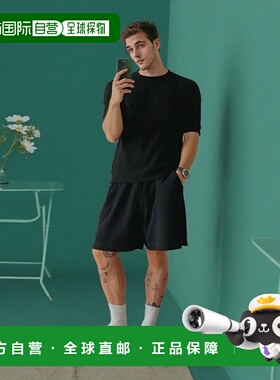 香港直邮FENDI 男士T恤 FZX051AUW0F0QA1 SS2026黑色 男装