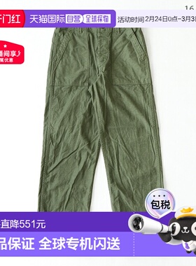 日本直邮orSlow 男士军绿色工装裤[01-5002-16/40/61/66]直筒宽松