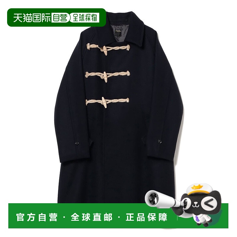 1h可退 日本直邮MOJITO 男装 宽松版型 半拉链 木扣装饰 人字纹毛