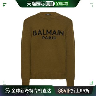 巴尔曼 男士 Balmain 香港直邮潮奢 Logo羊毛针织毛衣