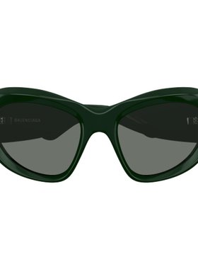 BALENCIAGA 女士眼镜 BB0228S002 SS2025 绿色 1E4R4ID0A