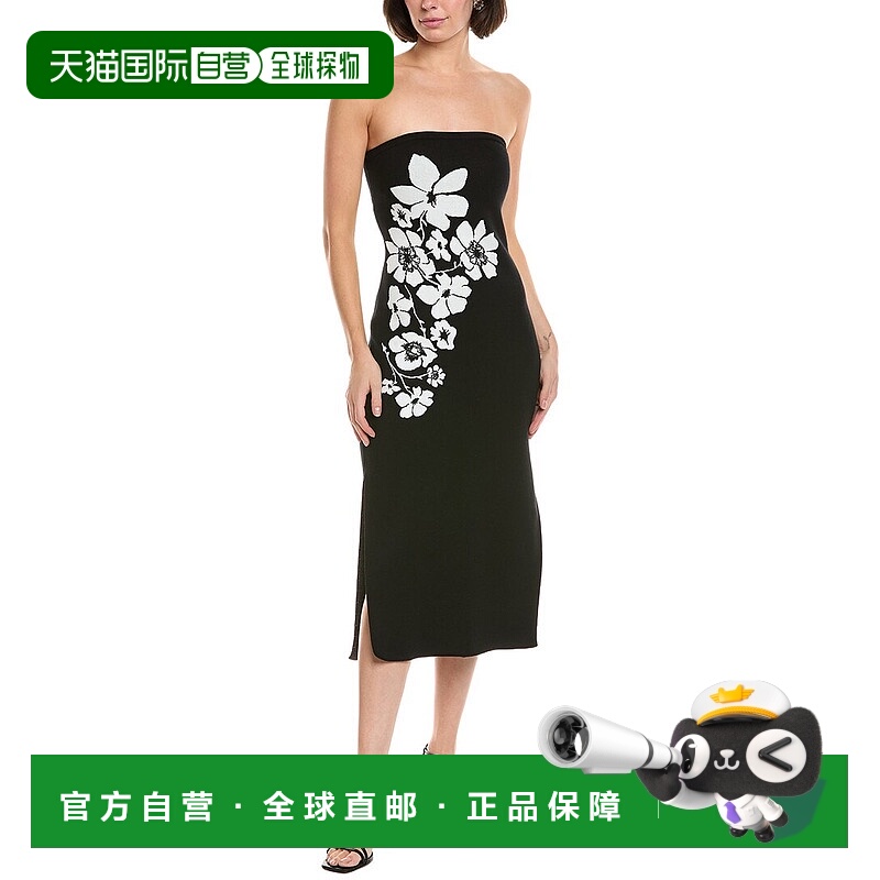 自营Milly Strapless Midi Dress - black 美国奥莱直发