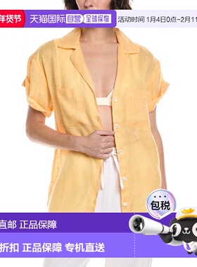 自营Vitamin A Playa Pocket Linen Blouse - multi 美国奥莱直发