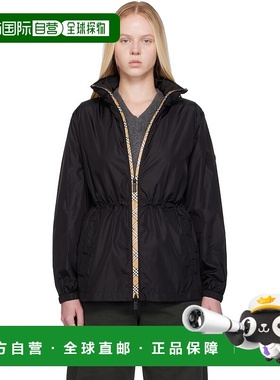 1h可退 香港直邮潮奢 Burberry 巴宝莉 女士 黑色 Blackpool 夹克