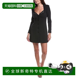 美国奥莱直发 自营 Adrianna Papell迷你连衣裙 黑色