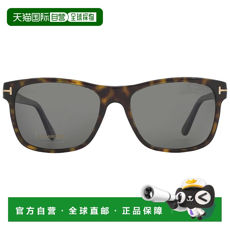 自营Tom Ford Giulio Polarized Smoke Square Men's Sunglasses