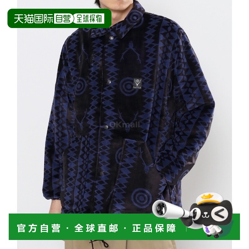 韩国直邮SOUTH2 WEST8 Coach Jacket 天鹅绒夹克 男士青年款 NS71