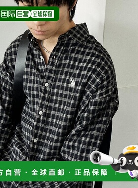 1h可退 日本直邮U.S. POLO ASSN. 男士宽松法兰绒格子衬衫 310129