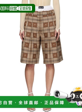 1h可退 香港直邮潮奢 Marine Serre 女士 棕色 Moon Checks Jacqu