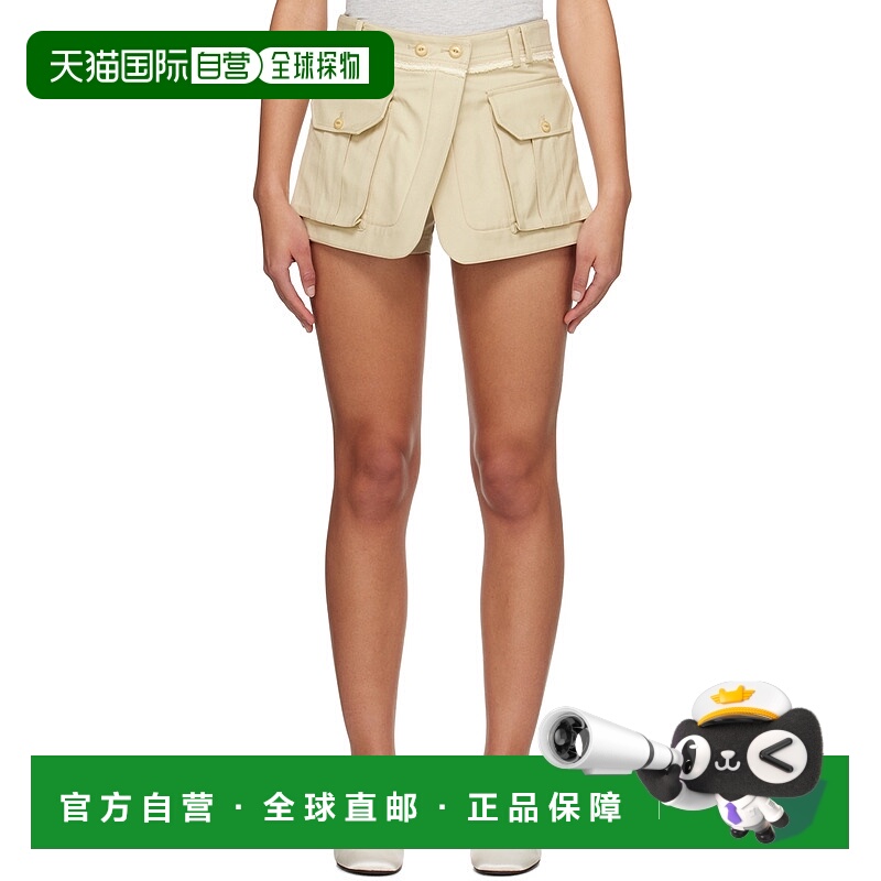 1h可退 香港直邮潮奢 Kijun 女士 驼色 Joel Wrap 短裤 24PSW301A