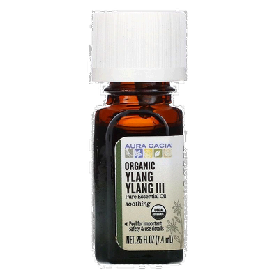 香港直邮Aura Cacia,全精油，依兰 III，0.25 液量盎司（7.4正品