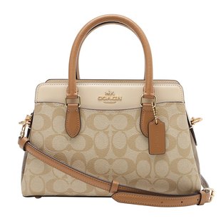女士 IMWQ4 手提袋 CS553 米色 签名款 日本直邮COACH