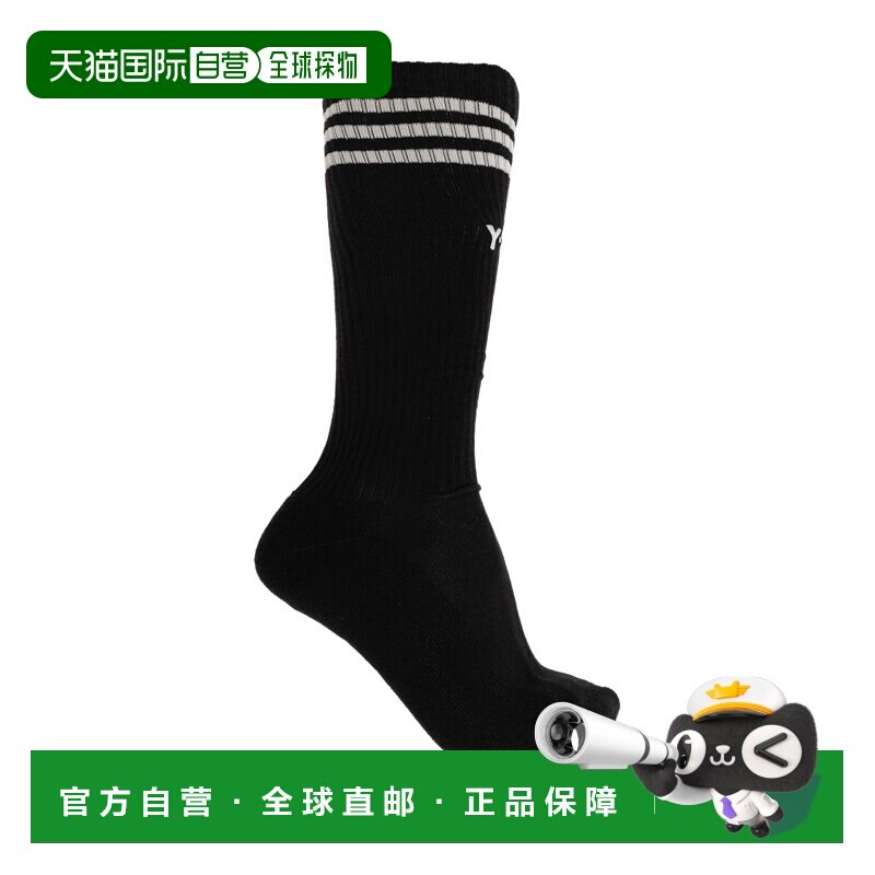 香港直邮Y-3 男士袜子 KD02040BLACK AW2026 黑色 Socks with log