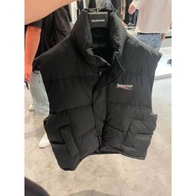 男款 潮奢 男士 巴黎世家 黑色可乐棉服马 Balenciaga