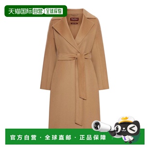 香港直邮MAX MARA 女士连衣裙 262E15 CO 棕色 Cashmere Coat Wit