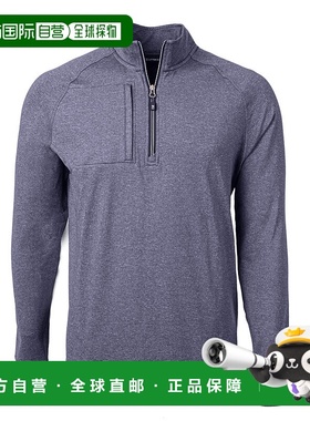 自营 cutter & buckCutter&Buck Adapt生态针织麻灰色男式大号高-