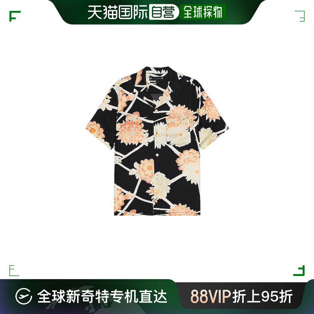 香港直邮潮奢 allsaints 男士 sakura 衬衫 ms077z