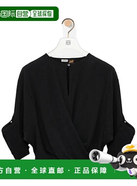 香港直邮LOEWE 女士连衣裙 S616Y07X781100 SS2025 黑色